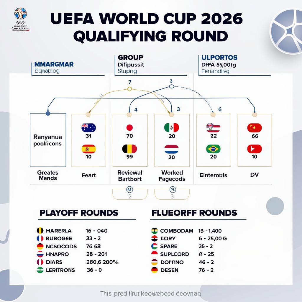 Lịch thi đấu vòng loại World Cup 2026 Châu Âu: Sơ đồ thể thức thi đấu