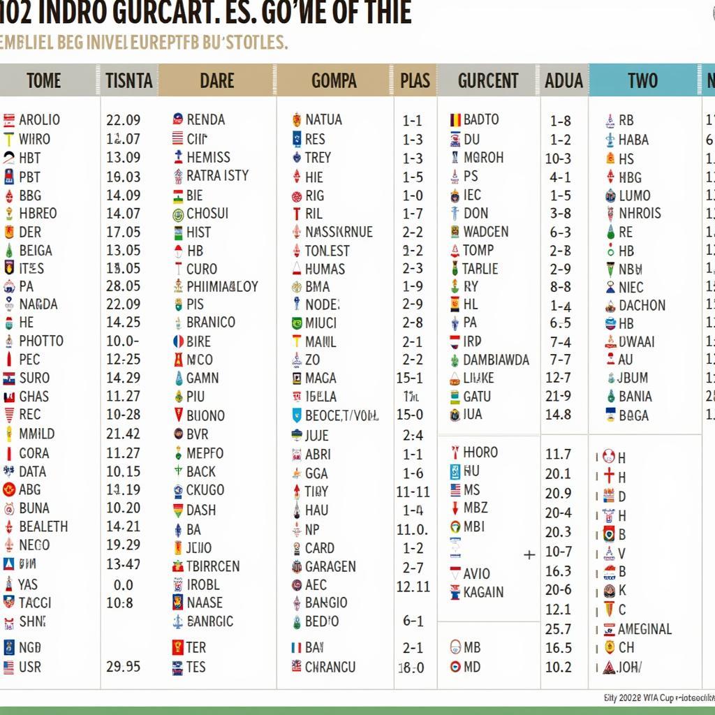 Lịch thi đấu World Cup 2022 chi tiết