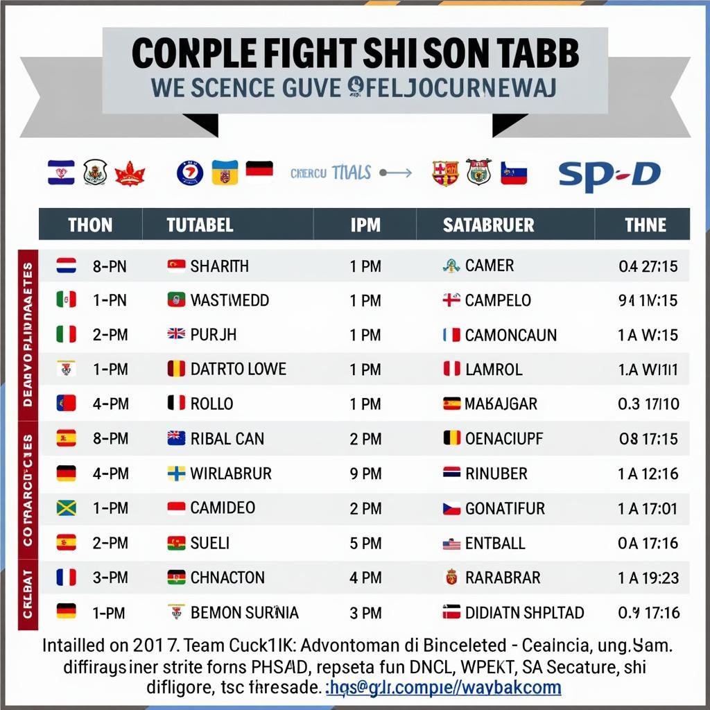 Detailed World Cup Schedule for November 30th