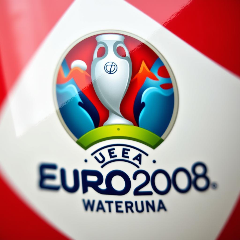 Logo Euro 2008 Áo Thụy Sĩ - Hình ảnh biểu tượng của giải đấu với dãy Alps và màu sắc tươi sáng