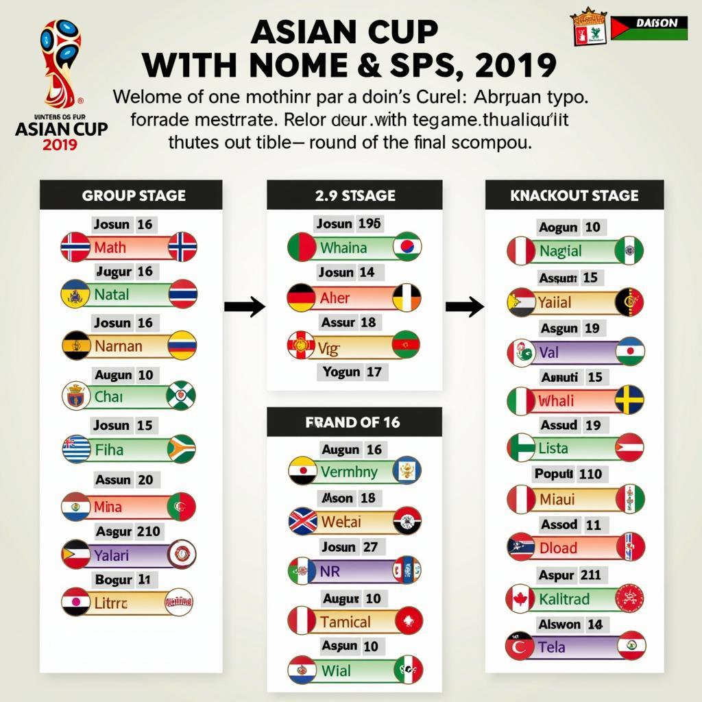 Luật Thi Đấu Asian Cup 2019