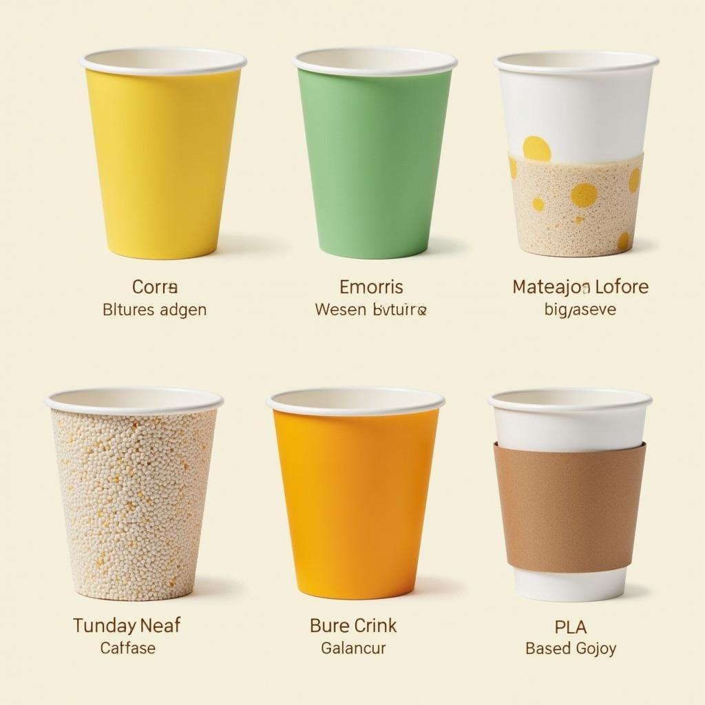 Plant-based cups made from natural resources