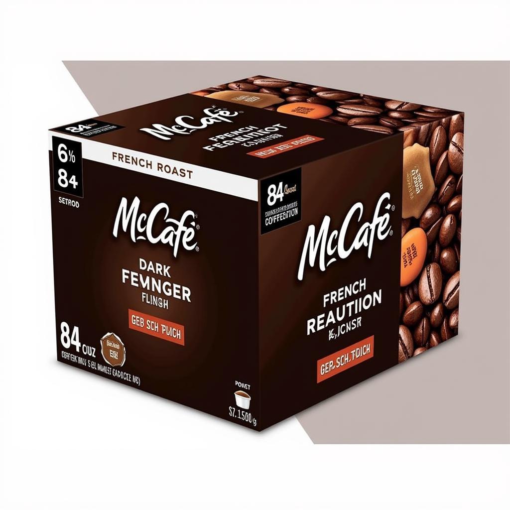 McCafé French Roast Dark K-Cup Coffee Pods 84 Count Hộp Sản Phẩm