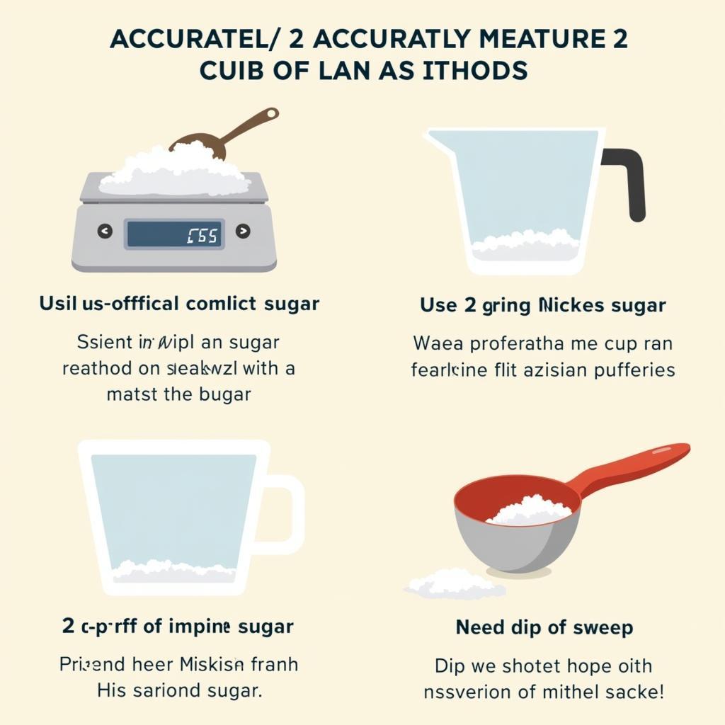 Measuring 2 Cups Granulated Sugar Accurately