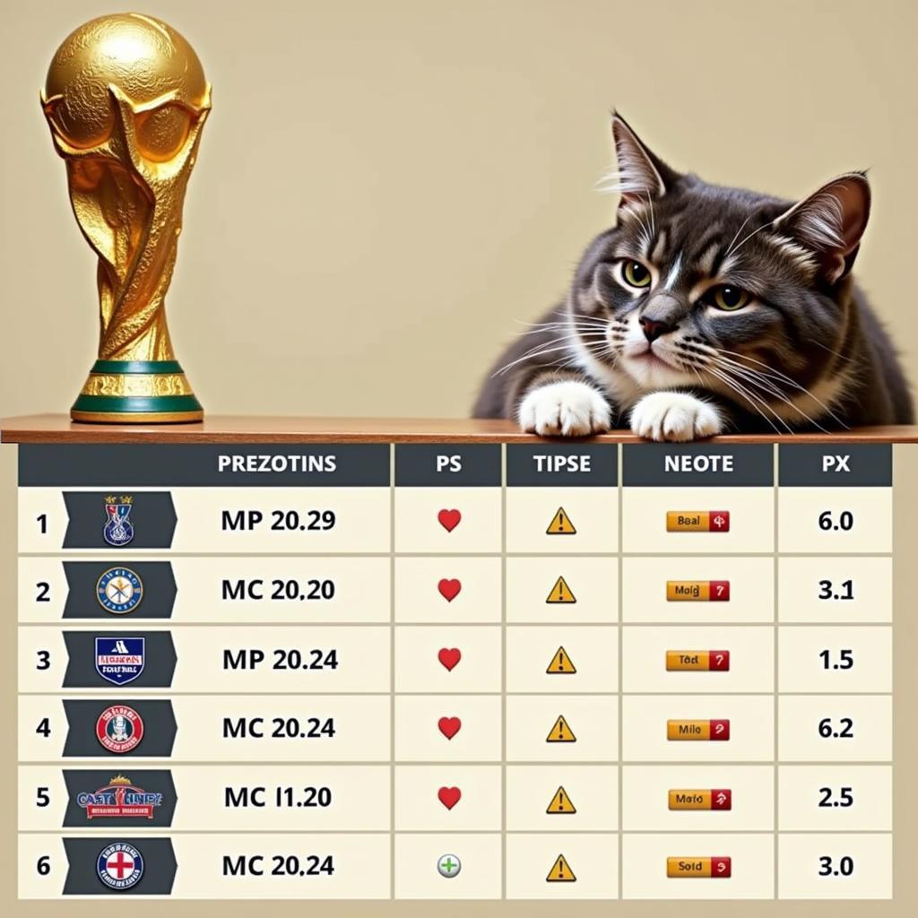 Mèo dự đoán kết quả World Cup