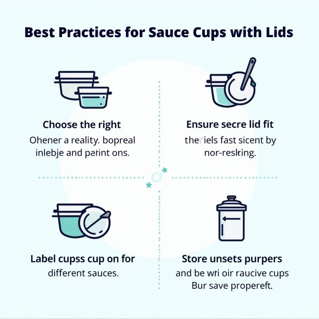 Tips for Using Sauce Cups with Lids