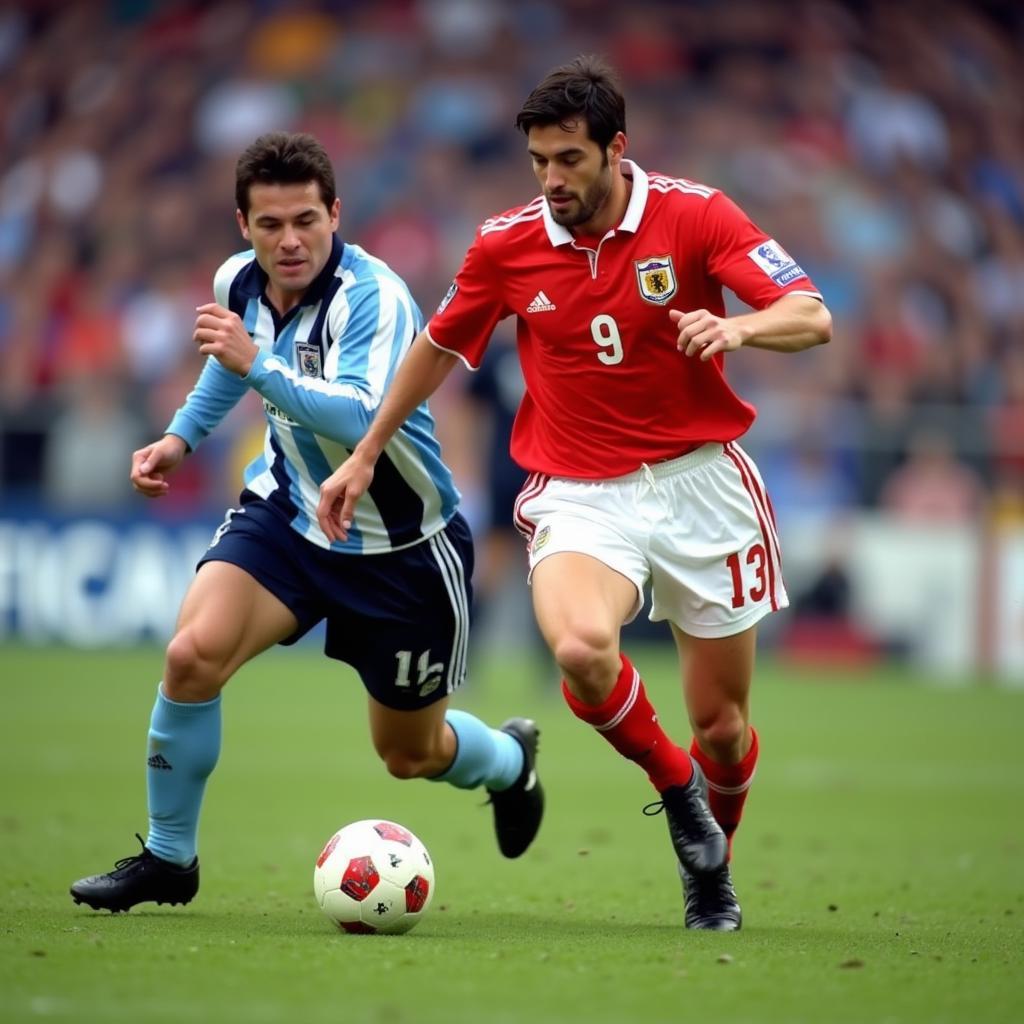 Michael Owen ghi bàn vào lưới Argentina tại World Cup 1998