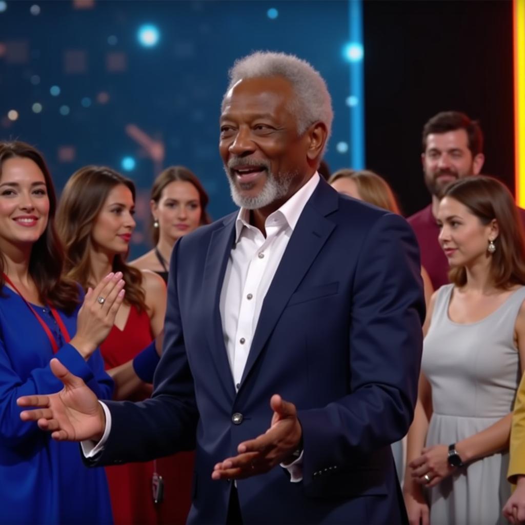 Morgan Freeman tại Lễ Khai Mạc World Cup 2022