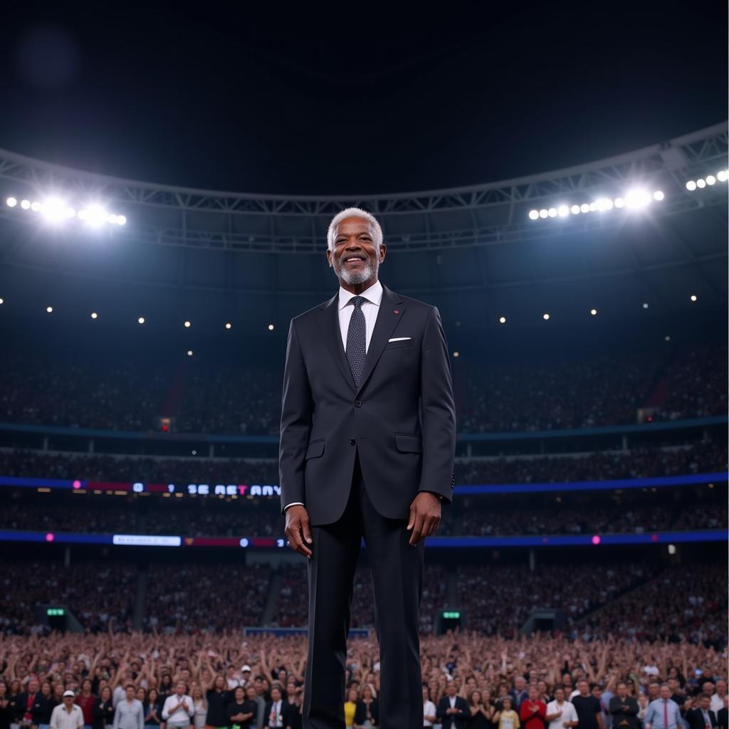 Morgan Freeman phát biểu tại World Cup 2022