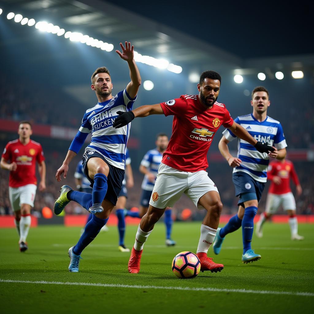 Tràn đầy kịch tính trong trận đấu MU vs Reading tại FA Cup