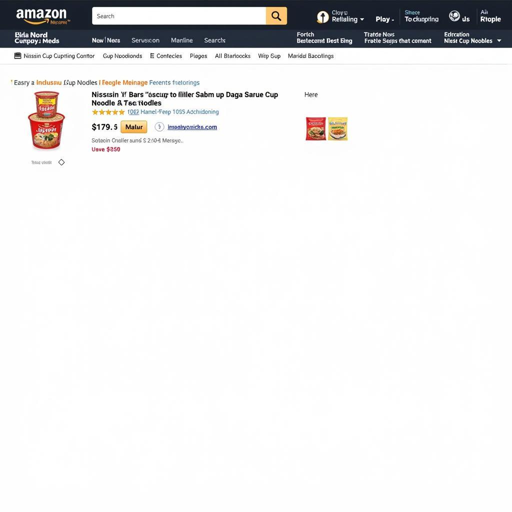 Mua Amazon Nissin Cup Noodles trên Amazon