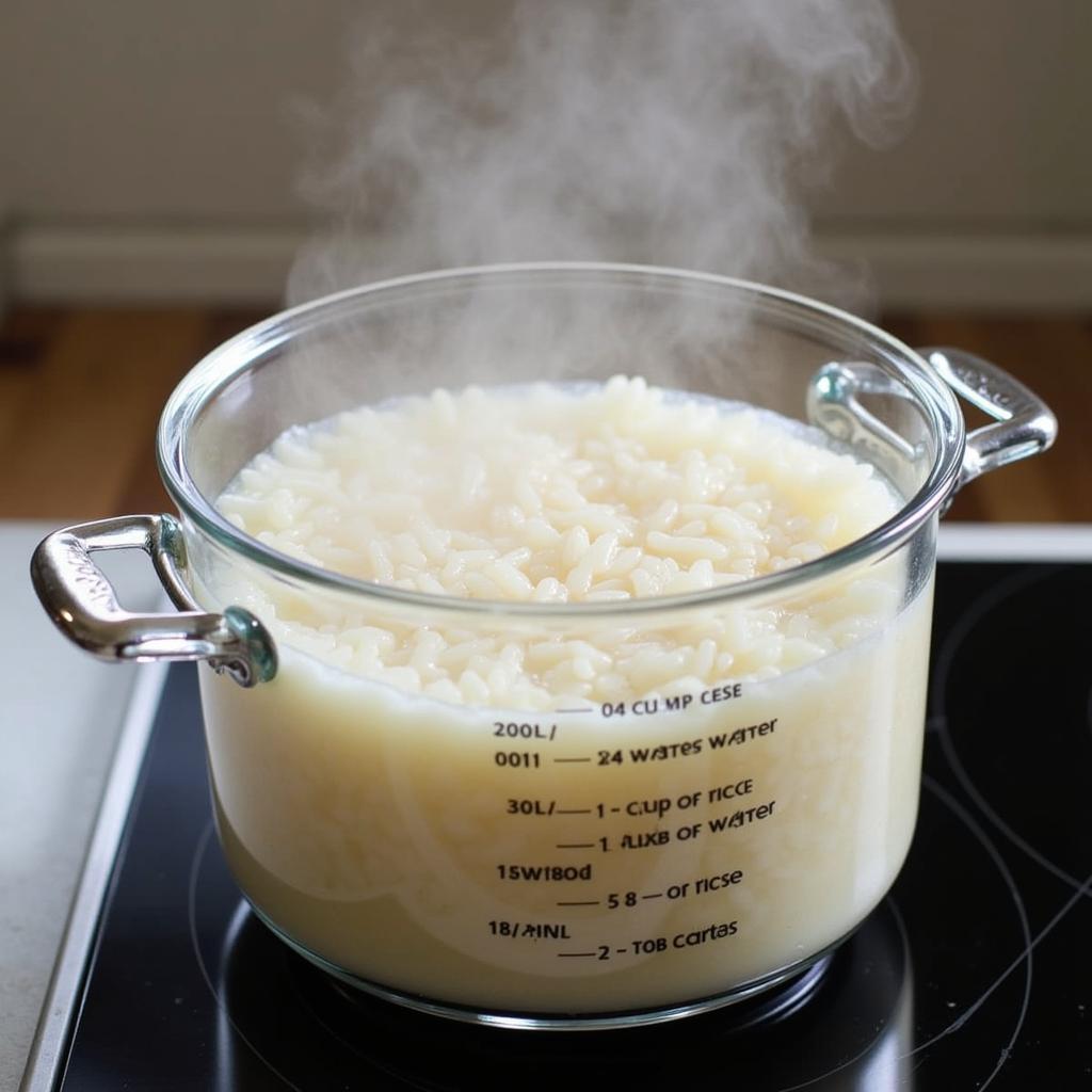 Cooking Rice with the Perfect Water Ratio