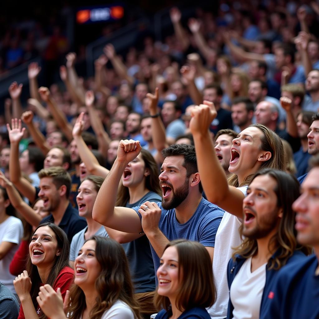 Fans at the Basketball World Cup