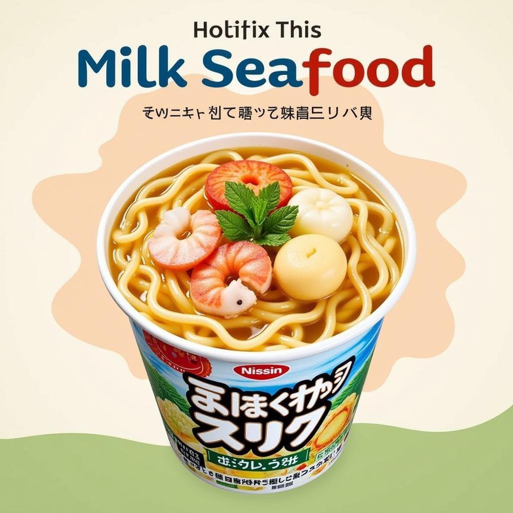 Hương vị độc đáo của Nissin Milk Seafood Cup Noodle