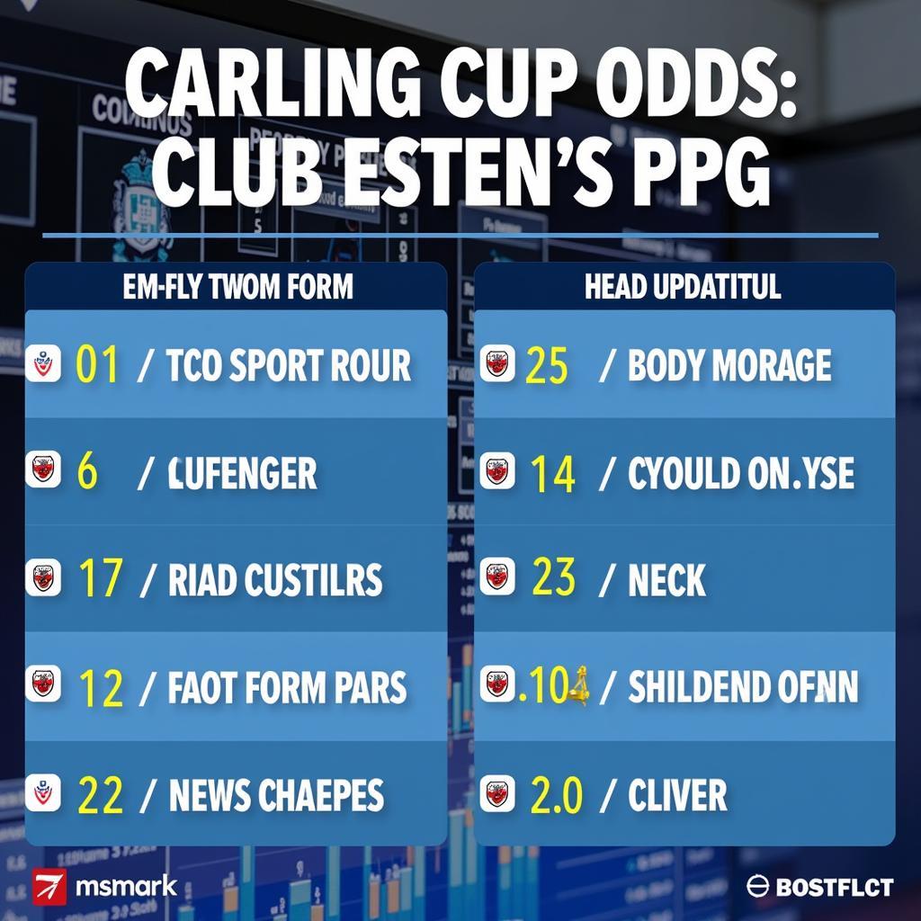 Phân tích Carling Cup Odds