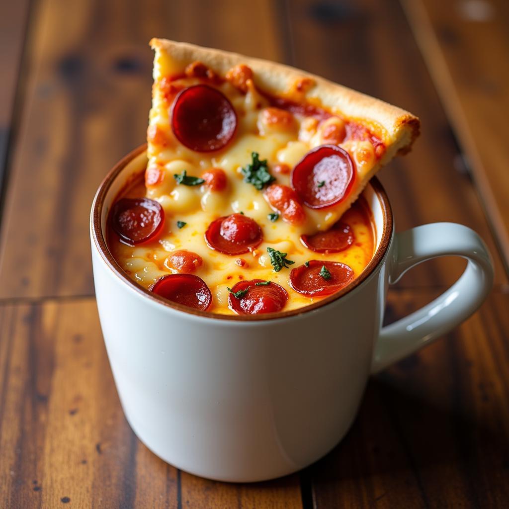 Pizza in a cup - một bữa ăn nhẹ hoàn hảo