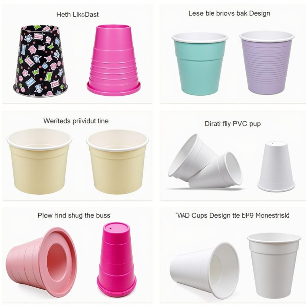 PVC Cup Đa Dạng Mẫu Mã