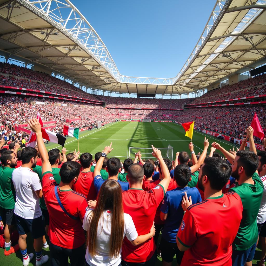 Cổ động viên cuồng nhiệt tại World Cup Qatar