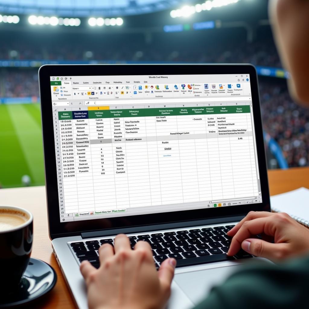 Quản lý lịch thi đấu World Cup bằng Excel