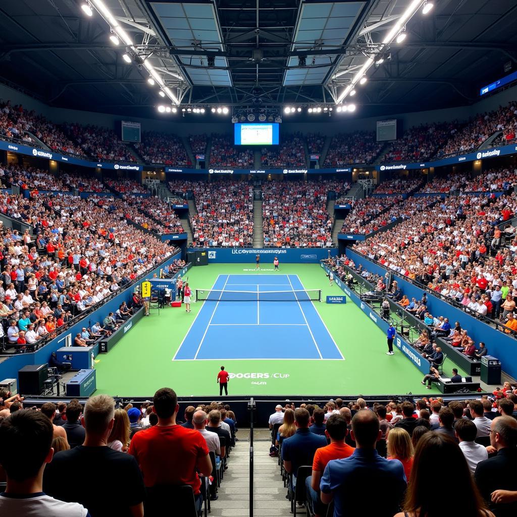 Khán giả sôi động tại Rogers Cup Live