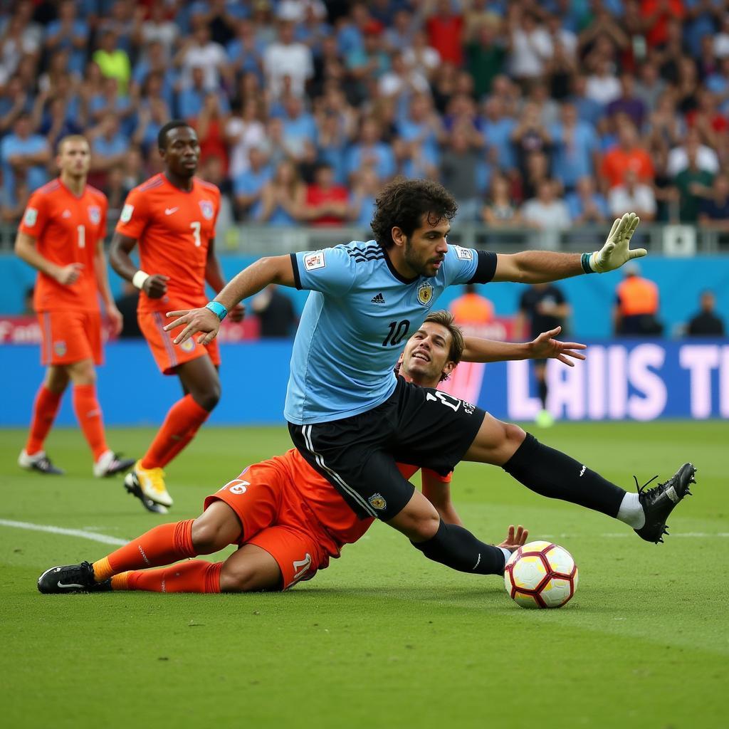 Sergio Romero cản phá penalty tại World Cup 2014