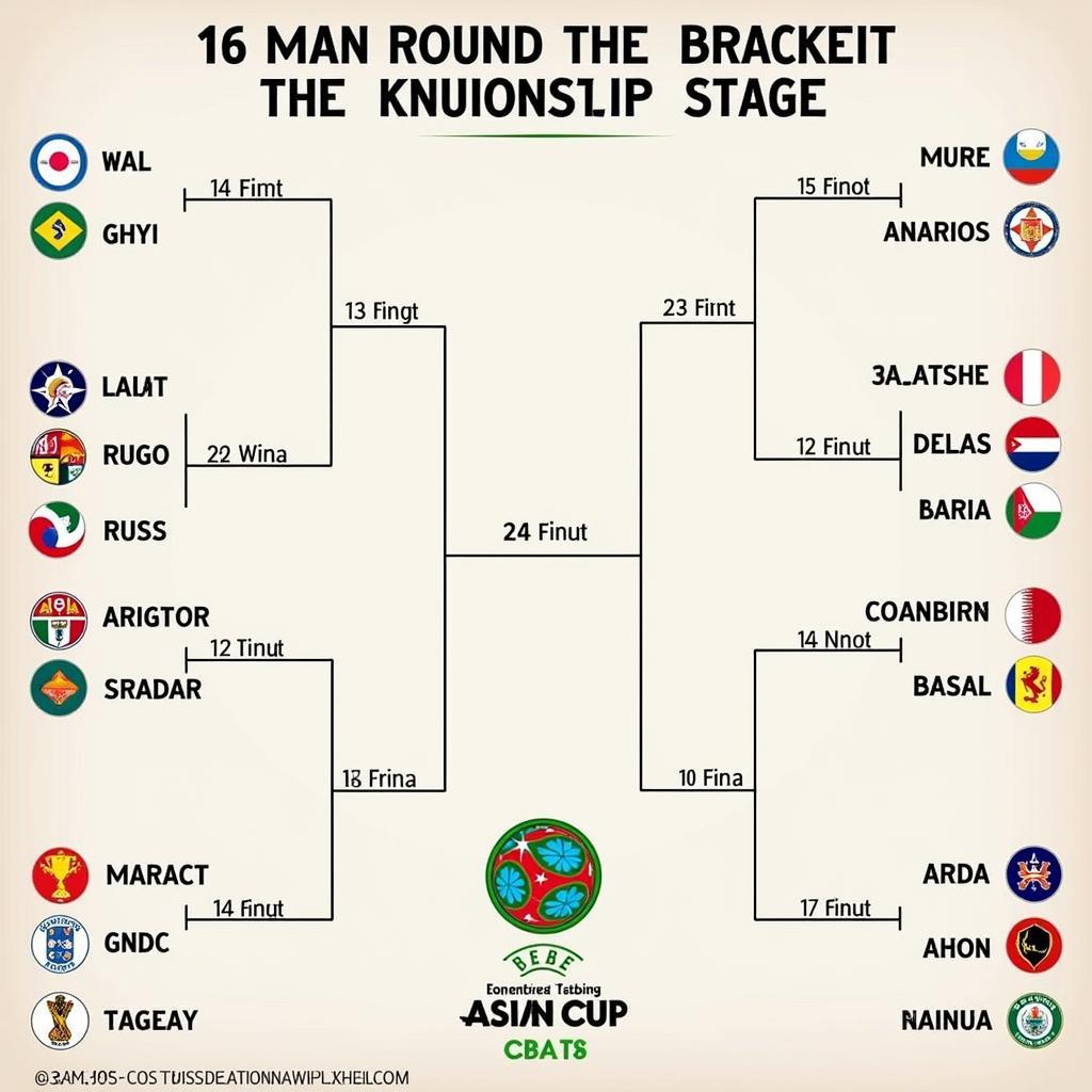 Sơ đồ vòng chung kết Asian Cup