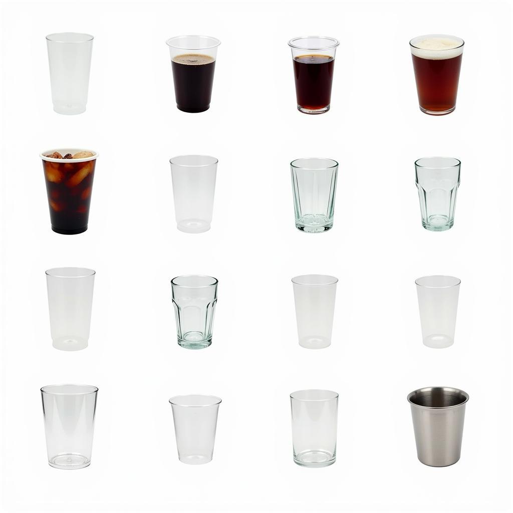 Hình ảnh đa dạng các loại soda cup