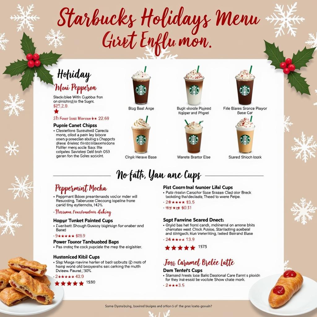 Starbucks Christmas 2019 Holiday Menu