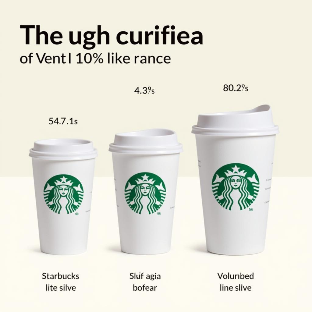 Kích thước cốc Starbucks Venti so sánh với các loại cốc khác