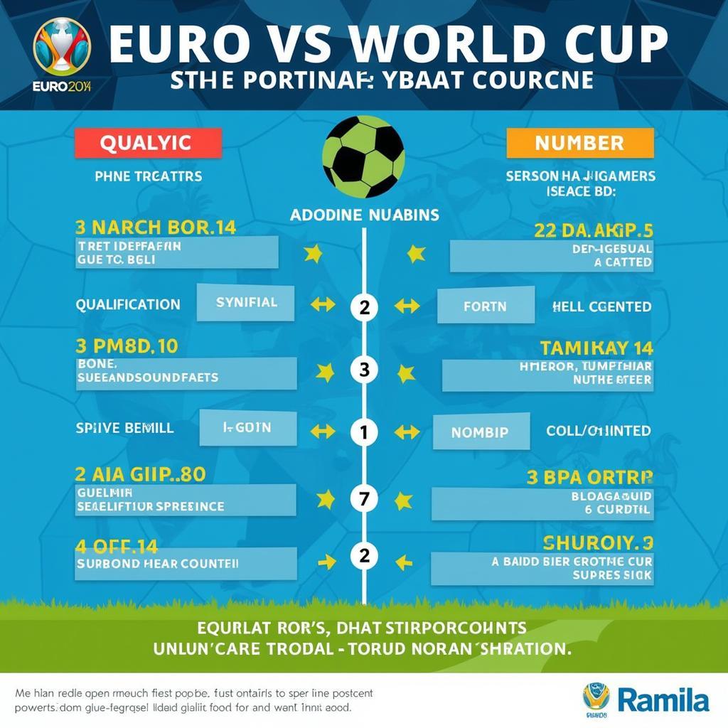 Sự khác biệt giữa Euro và World Cup