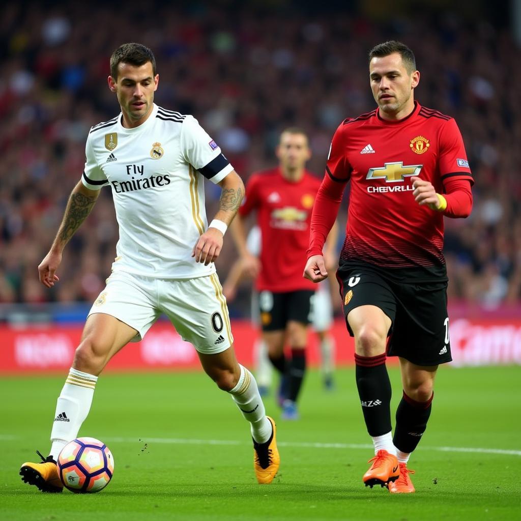 Real Madrid vs. Manchester United in the Super Cup Final 2017