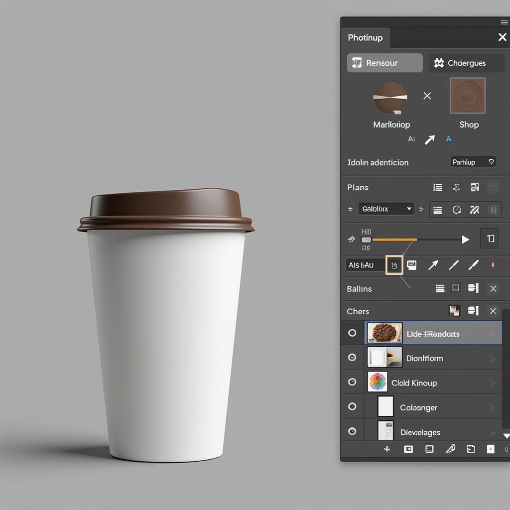 Thiết kế mockup ly cà phê giấy bằng Photoshop