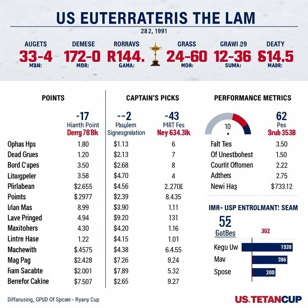 Tiêu chí lựa chọn gắt gao của đội tuyển US Ryder Cup