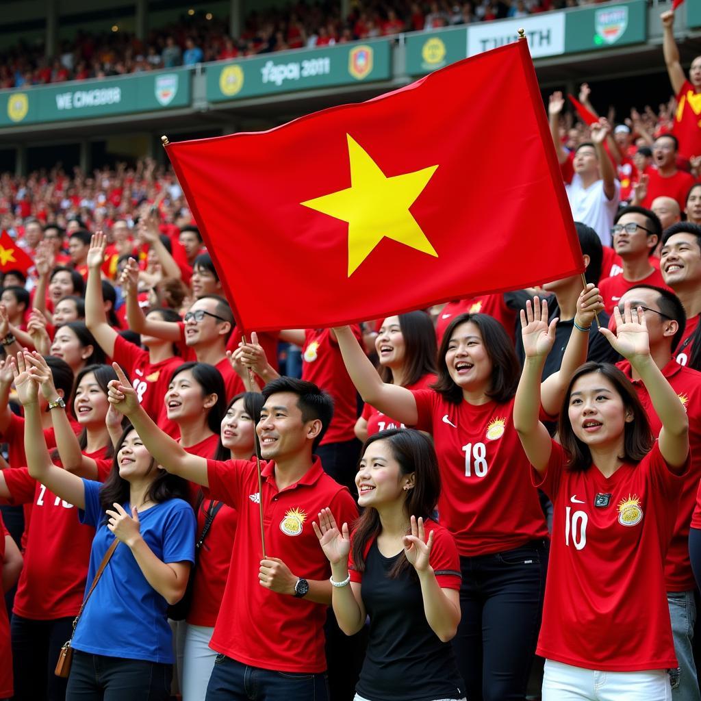 Người hâm mộ cổ vũ U20 Việt Nam tại World Cup 2019