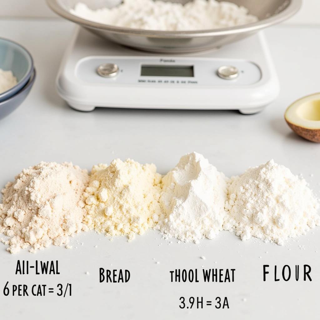 Different Types of Flour and Their Weights