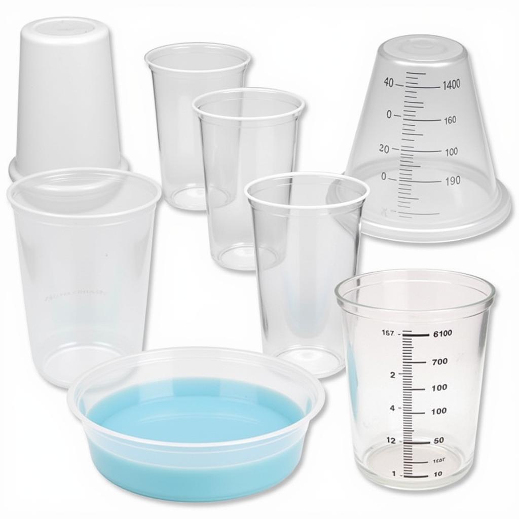 Various Types of Paint Mixing Cups