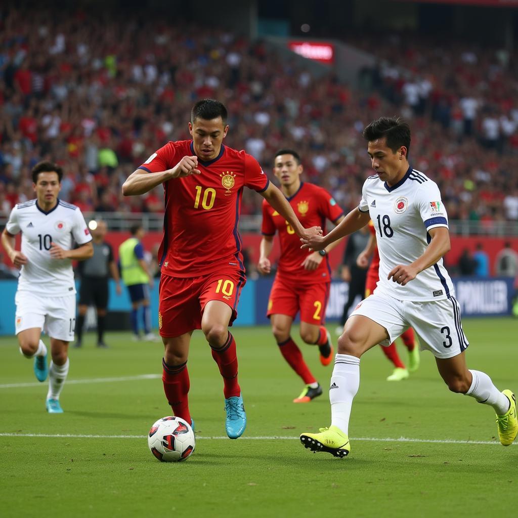 Đội tuyển Việt Nam và Nhật Bản đối đầu tại Asian Cup