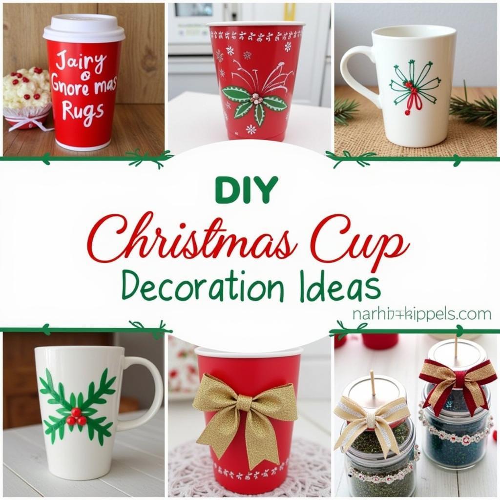 Ý Tưởng Trang Trí Christmas Cups