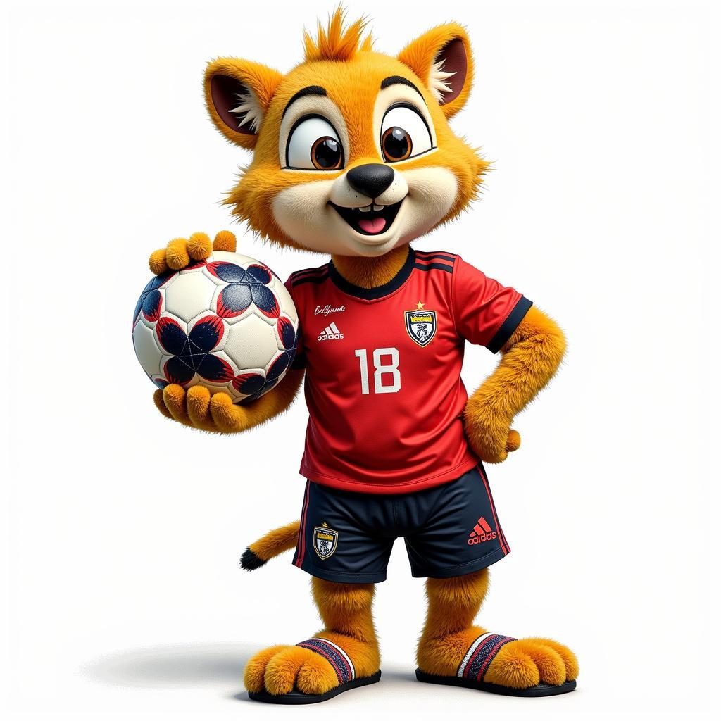 Zabivaka với quả bóng world cup 2018