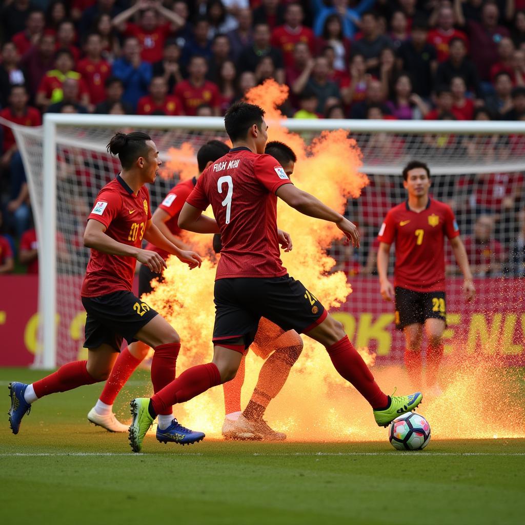 Anh Đức ghi bàn AFF Cup 2018