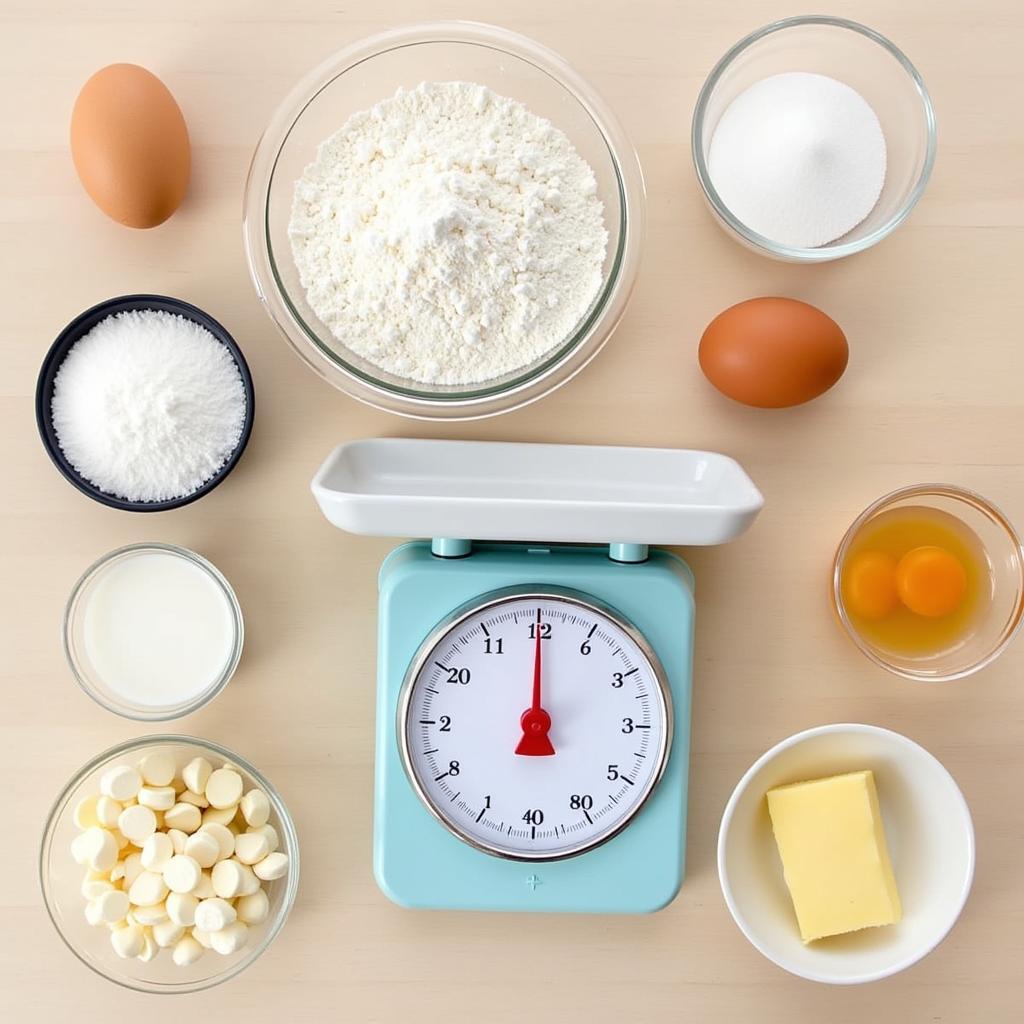 Baking requires precise measurements using a kitchen scale