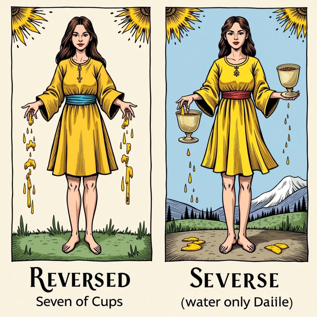 Reversed Seven of Cups: Clarity and Focus