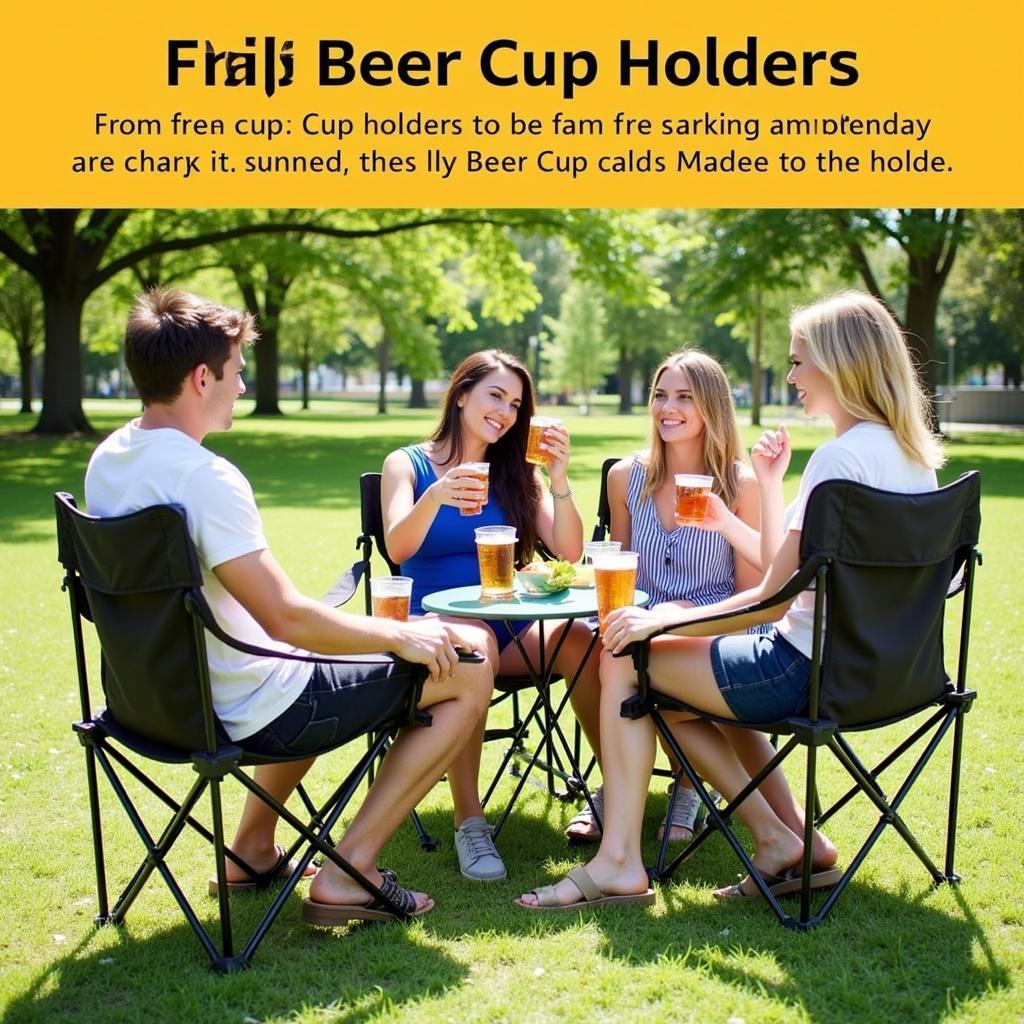 Beer Cup Holder Ngoài Trời