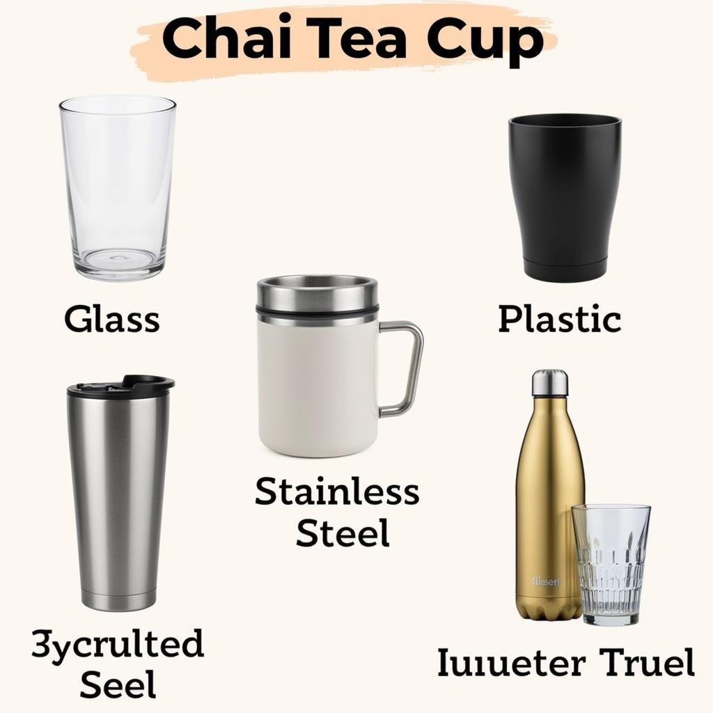 Các loại chai tea cup phổ biến