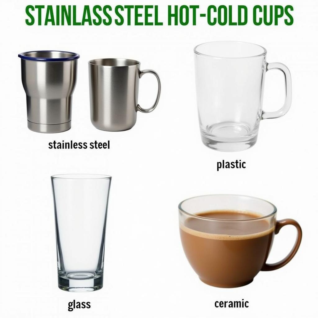 Các Loại Cốc Giữ Nhiệt Hot Cold Cups