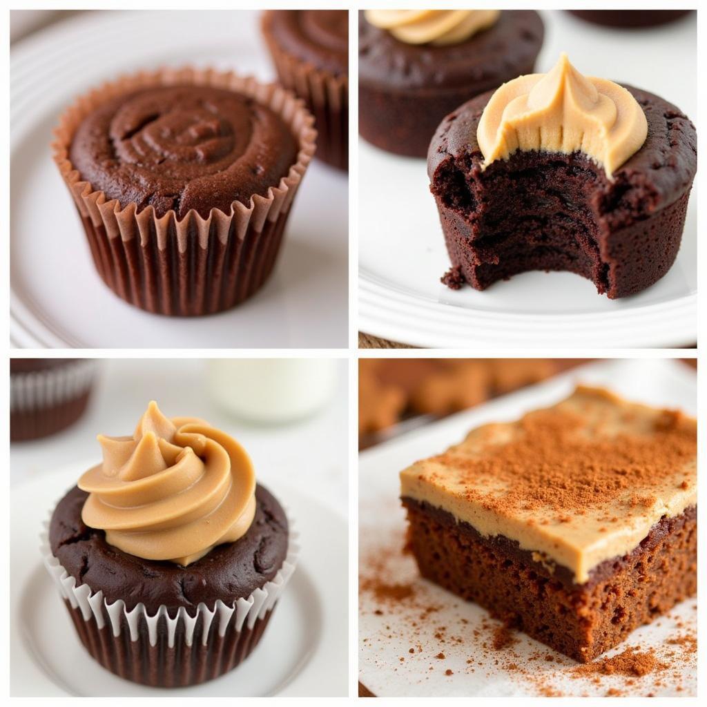 Various brownie in a cup flavors