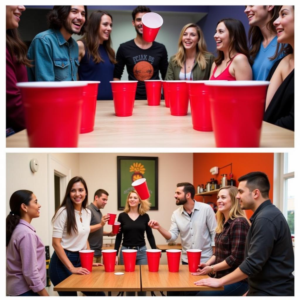 Classic Cup Games: Beer Pong and Flip Cup