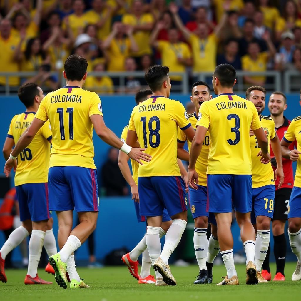 Colombia chiến thắng Ba Lan tại World Cup 2018