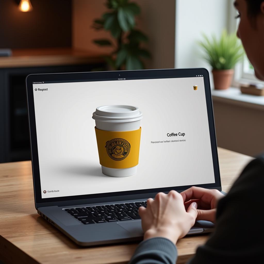 Hình ảnh minh họa về việc sử dụng cup of coffee mockup trong marketing