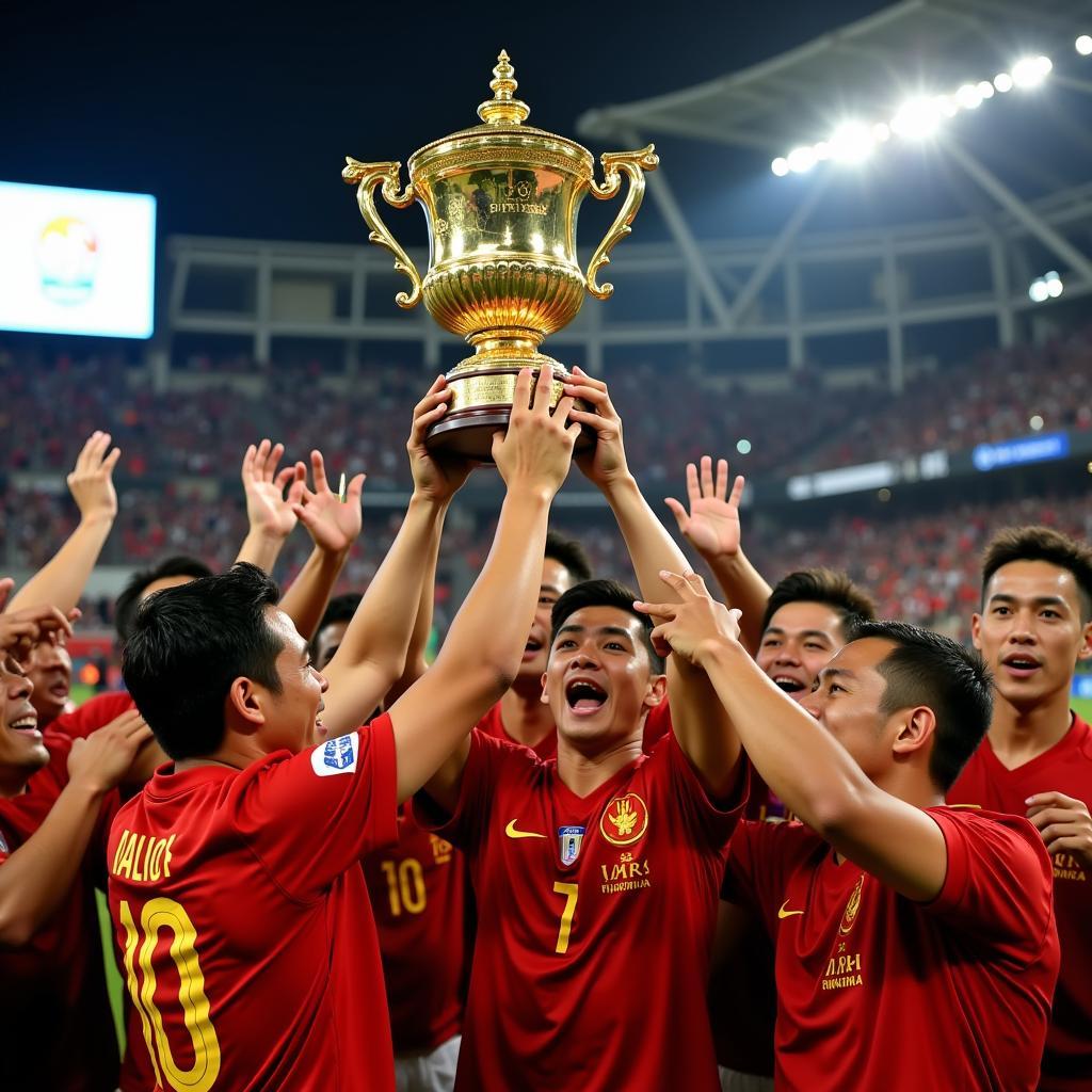 Đội tuyển Việt Nam nâng cao cúp vô địch AFF Cup 2018